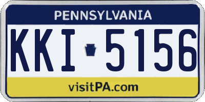 PA license plate KKI5156