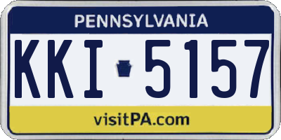PA license plate KKI5157