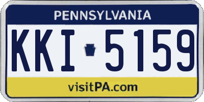 PA license plate KKI5159