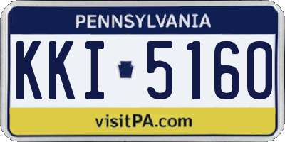 PA license plate KKI5160