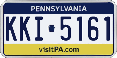 PA license plate KKI5161