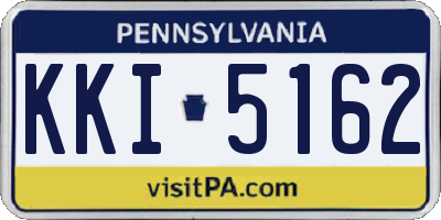 PA license plate KKI5162
