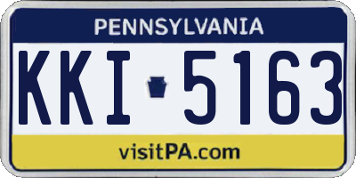 PA license plate KKI5163