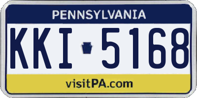 PA license plate KKI5168