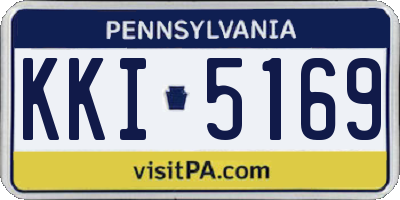 PA license plate KKI5169