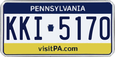PA license plate KKI5170