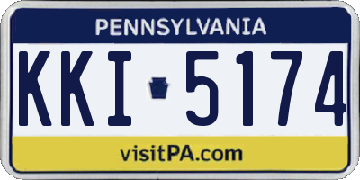 PA license plate KKI5174