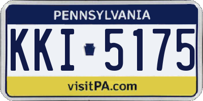 PA license plate KKI5175