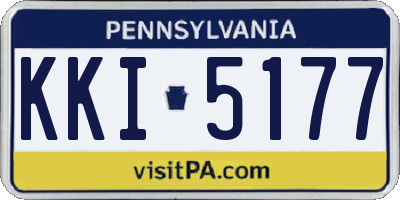 PA license plate KKI5177