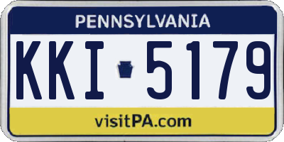 PA license plate KKI5179