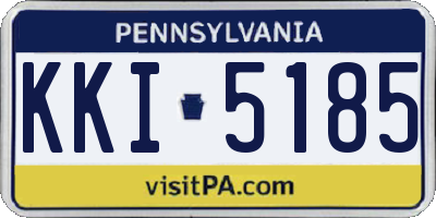 PA license plate KKI5185