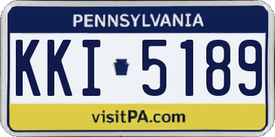 PA license plate KKI5189