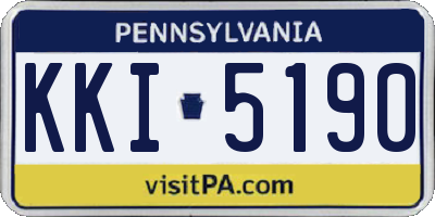 PA license plate KKI5190