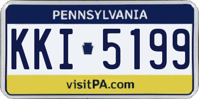 PA license plate KKI5199