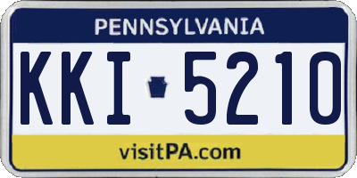 PA license plate KKI5210