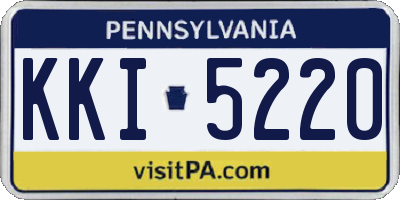 PA license plate KKI5220