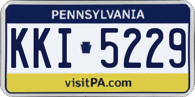 PA license plate KKI5229
