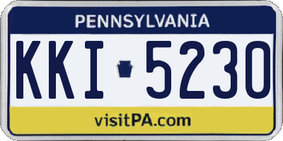 PA license plate KKI5230
