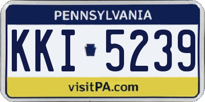 PA license plate KKI5239