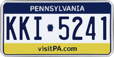 PA license plate KKI5241