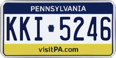 PA license plate KKI5246