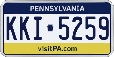 PA license plate KKI5259