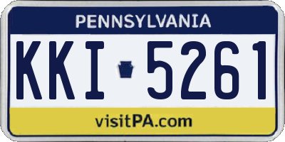PA license plate KKI5261
