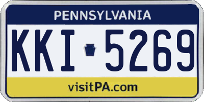 PA license plate KKI5269