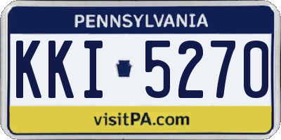 PA license plate KKI5270