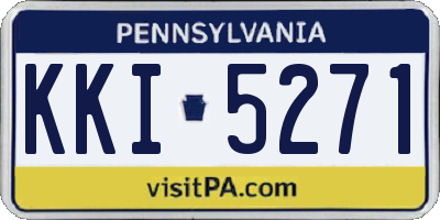 PA license plate KKI5271