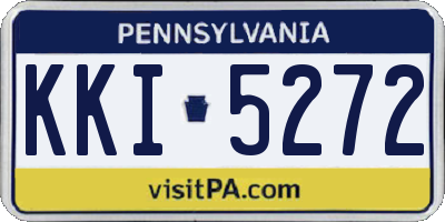 PA license plate KKI5272