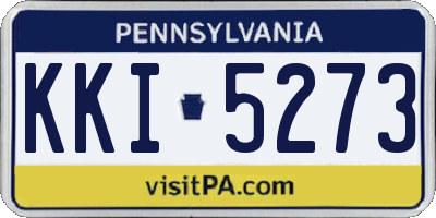 PA license plate KKI5273