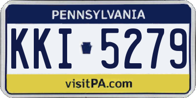 PA license plate KKI5279