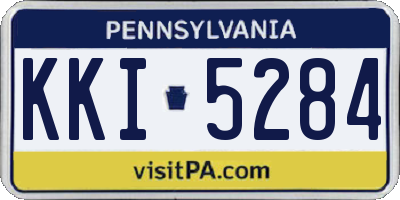PA license plate KKI5284