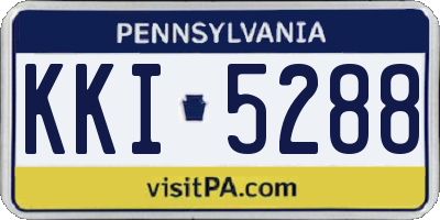 PA license plate KKI5288