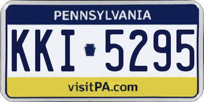 PA license plate KKI5295