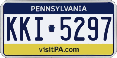 PA license plate KKI5297