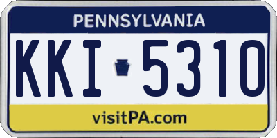 PA license plate KKI5310