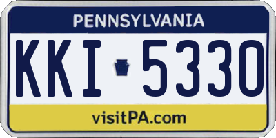 PA license plate KKI5330