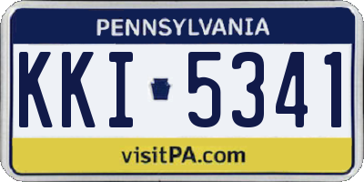 PA license plate KKI5341