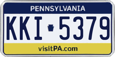 PA license plate KKI5379