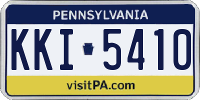 PA license plate KKI5410