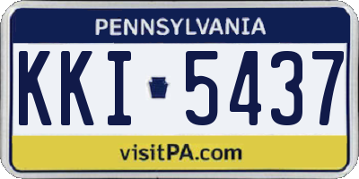 PA license plate KKI5437