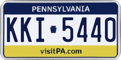 PA license plate KKI5440