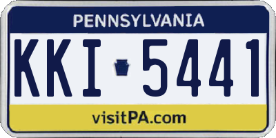 PA license plate KKI5441