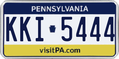 PA license plate KKI5444