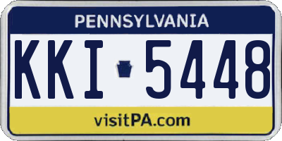 PA license plate KKI5448