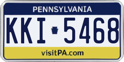 PA license plate KKI5468