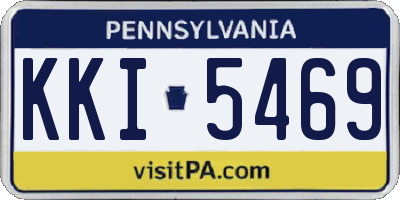PA license plate KKI5469