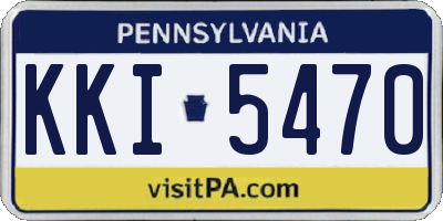 PA license plate KKI5470
